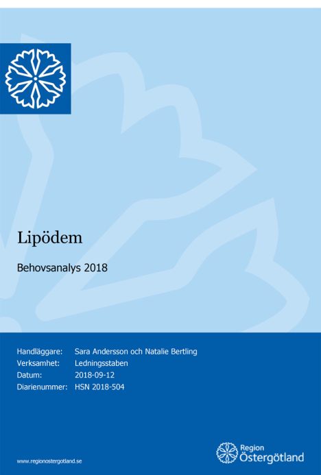 Behovsanalys genomförd i Östergötland 2018 